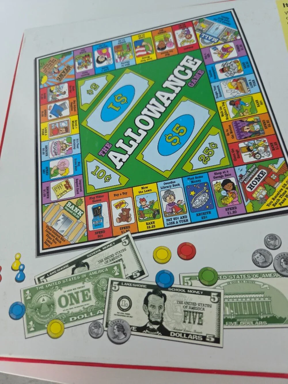 GAME, THE ALLOWANCE GAME BY LAKSHORE, 5 TO 11 YESRS OLD